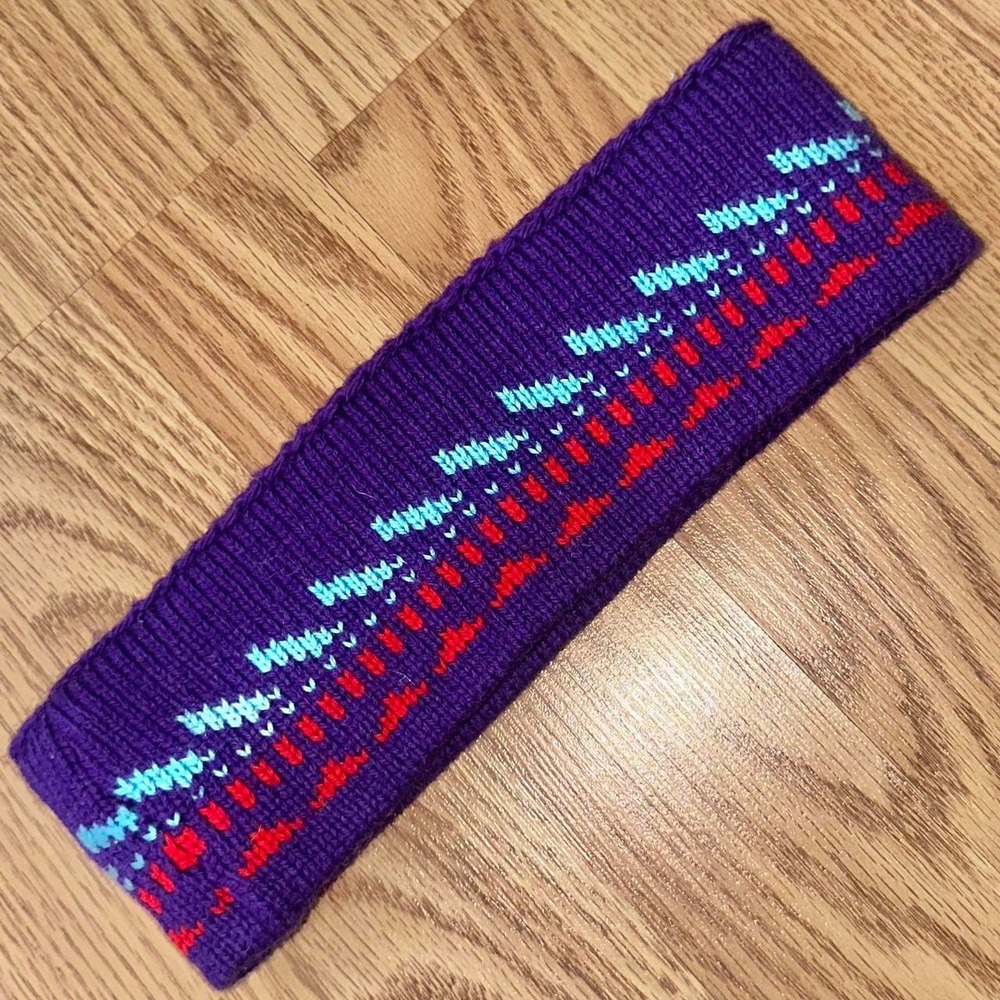 Vintage Vermont Mountain Wool Double sided Headband
